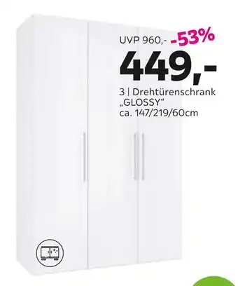 Mömax Drehtürenschrank „glossy“ Angebot