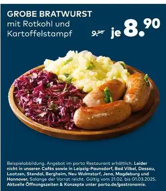 porta Grobe bratwurst Angebot