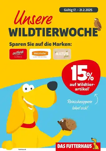 Das Futterhaus 15% rabatt Angebot