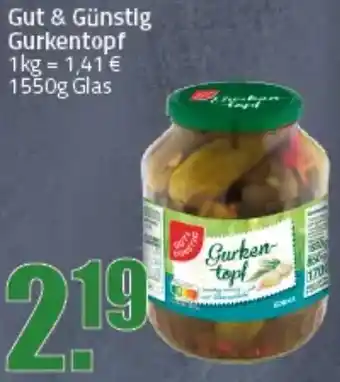 Ihr Frischmarkt Gut & Günstig Gurkentopf Angebot