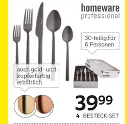 XXXLutz Homeware professional besteck-set „glam chic black“ Angebot