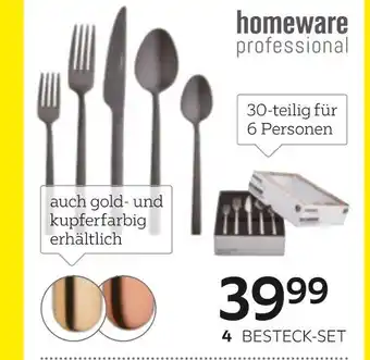 XXXLutz Homeware professional besteck-set „glam chic black“ Angebot