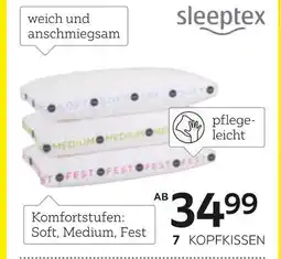 XXXLutz Sleeptex kopfkissen „comfy“ Angebot