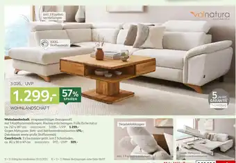 XXXLutz Valnatura wohnlandschaft oder couchtisch Angebot