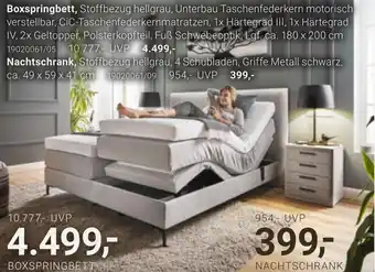 XXXLutz Boxspringbett oder nachtschrank Angebot