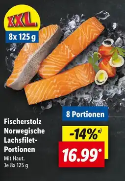 Lidl Fischerstolz norwegische lachsfilet-portionen Angebot