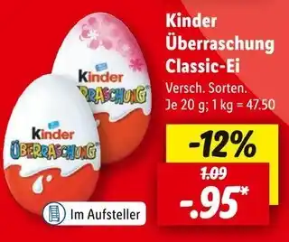 Lidl Kinder überraschung classic-ei Angebot