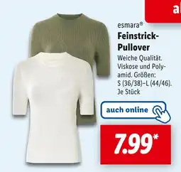 Lidl Esmara feinstrick-pullover Angebot