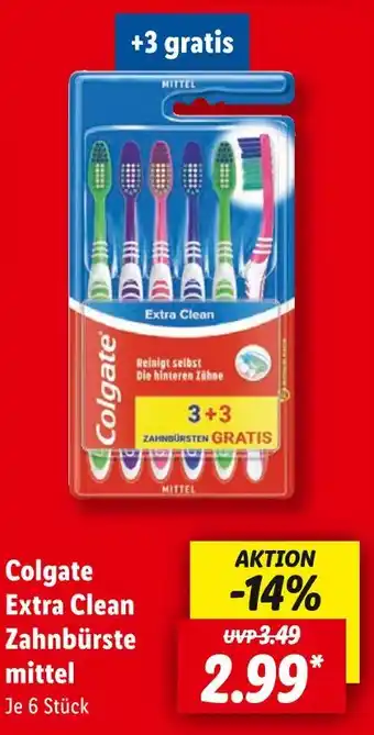 Lidl Colgate extra clean zahnbürste mittel Angebot