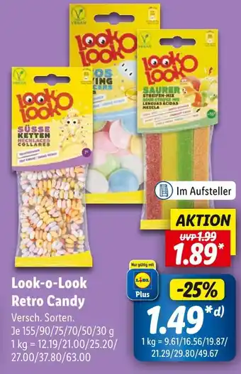 Lidl Look-o-look retro candy Angebot