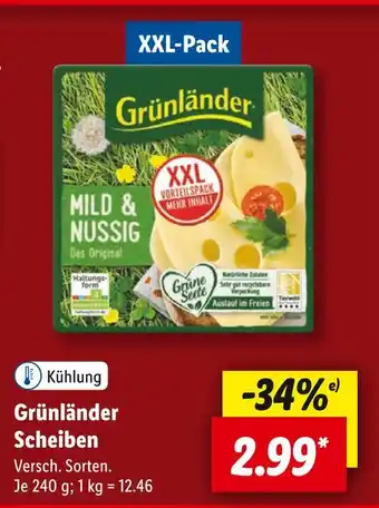 Lidl Grünländer scheiben Angebot