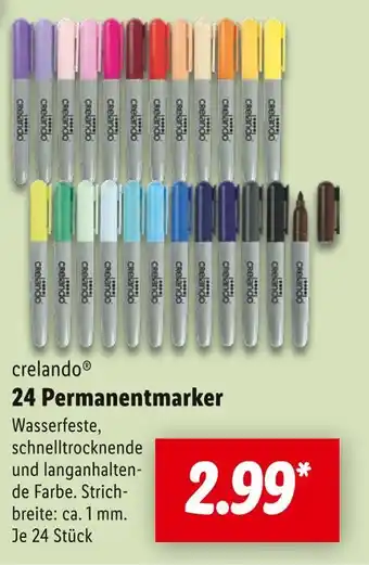 Lidl Crelando 24 permanentmarker Angebot