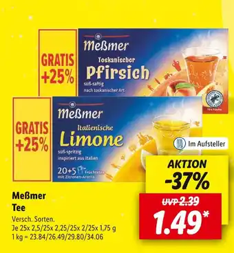 Lidl Meßmer tee Angebot