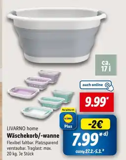 Lidl Livarno home wäschekorb/-wanne Angebot