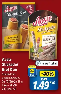 Lidl Aoste stickado/brot duo Angebot