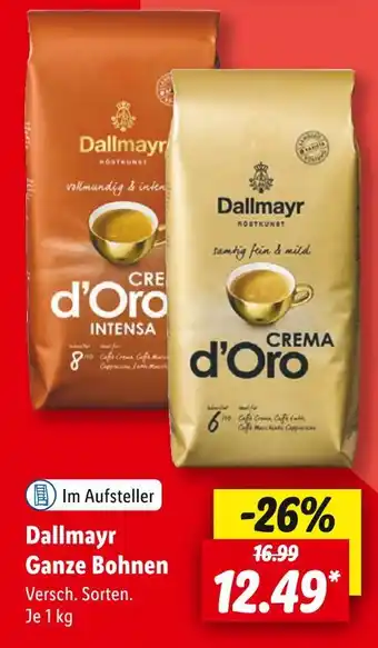 Lidl Dallmayr ganze bohnen Angebot