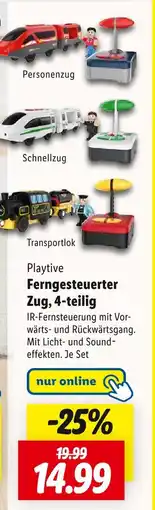 Lidl Playtive fernsteuerter zug, 4-teilig Angebot