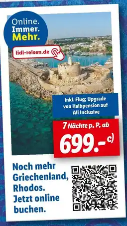 Lidl Lidl-reisen.de griechenland, rhodos Angebot