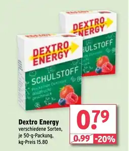 Wasgau Dextro Energy Angebot