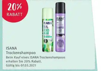 Rossmann Isana Trockenshampoo Angebot