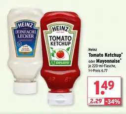 Wasgau Heinz Tomato Ketchup oder Mayonnaise Angebot