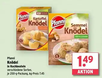 Wasgau Pfanni Knödel in Kochbeuteln Angebot