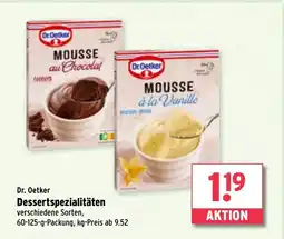 Wasgau Dr. Oetker Dessertspezialitäten Angebot