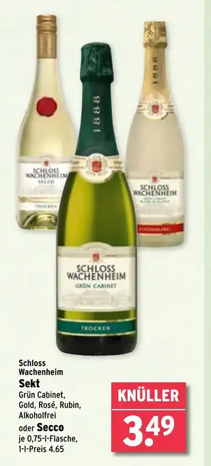 Wasgau Schloss Wachenheim Sekt oder Secco Angebot