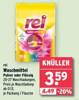 Wasgau rei Waschmittel Pulver oder Flüssig Angebot