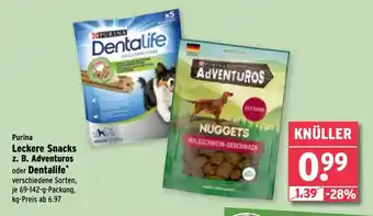 Wasgau Purina Leckere Snacks z. B. Adventuros oder Dentalife Angebot