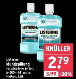 Wasgau Listerine Mundspülung Angebot