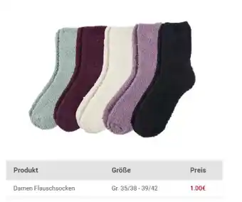 Woolworth Damen Flauschsocken Angebot