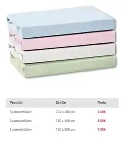 Woolworth Spannbettlaken 100*200 Angebot