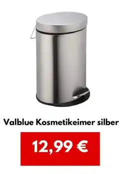 Hellweg Valblue Kosmetikeimer silber Angebot