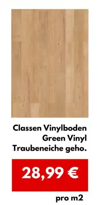 Hellweg Classen Vinylboden Green Vinyl Angebot