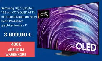 Euronics Samsung GQ77S95DAT 195 cm (77") Angebot