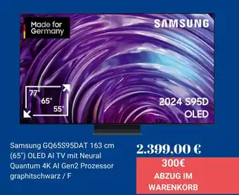 Euronics Samsung GQ65S95DAT 163 cm Angebot