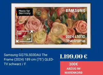 Euronics Samsung GQ75LS03DAU The Frame (2024) Angebot