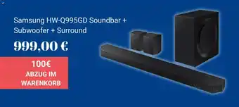 Euronics Samsung HW-Q995GD Soundbar + Subwoofer + Surround Angebot