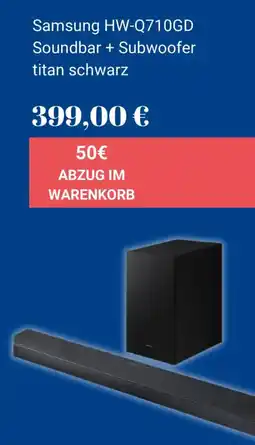 Euronics Samsung HW-Q710GD Soundbar + Subwoofer titan schwarz Angebot