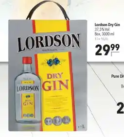 CITTI Markt Lordson Dry Gin 37,5% Vol. Angebot