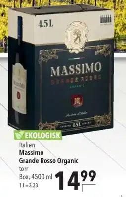 CITTI Markt Massimo Grande Rosso Organic torr Angebot