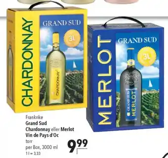 CITTI Markt Grand Sud Chardonnay eller Merlot Vin de Pays d'Oc Angebot