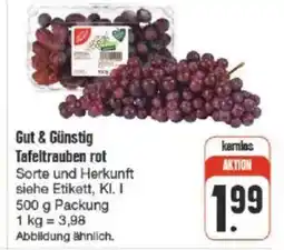 nah & gut Gut & Günstig Tafeltrauben rot Angebot