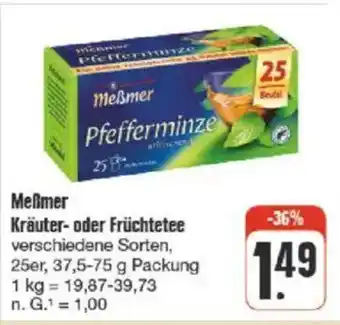 nah & gut Meßmer Kräuter- oder Früchtetee Angebot