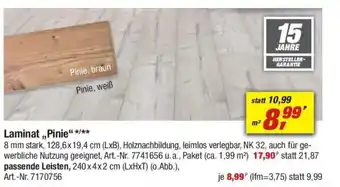 toom Baumarkt Laminat ,,Pinie" Angebot