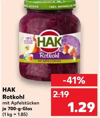 Kaufland HAK Rotkohl Angebot