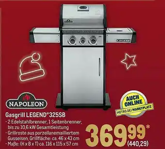 METRO Napoleon Gasgrill Legend 325sb Angebot