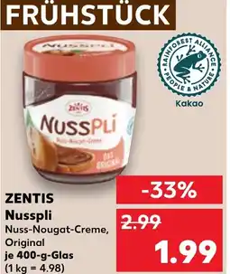 Kaufland ZENTIS Nusspli Angebot