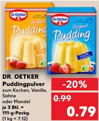 Kaufland DR. OETKER Puddingpulver Angebot